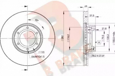 R BRAKE 78rbd26847 -  Тормозной диск